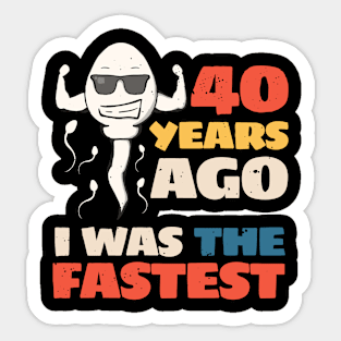 40th birthday Sticker